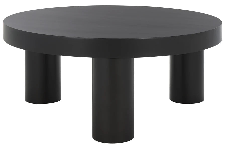 Bary Round 3 Leg Wood Coffee Table