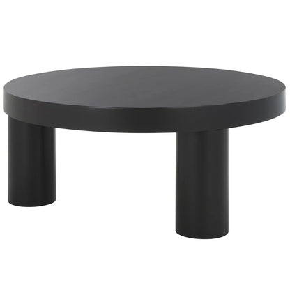 Bary Round 3 Leg Wood Coffee Table