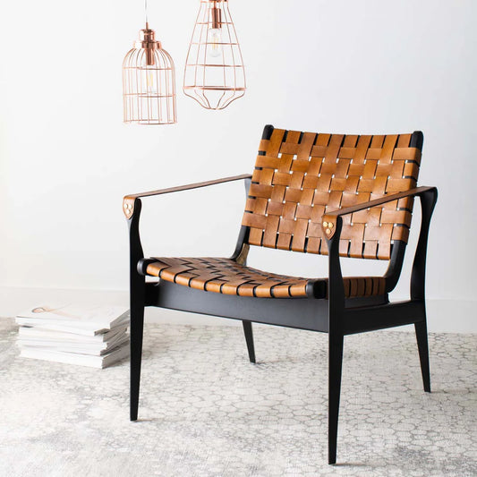 Dilan Leather Safari Chair