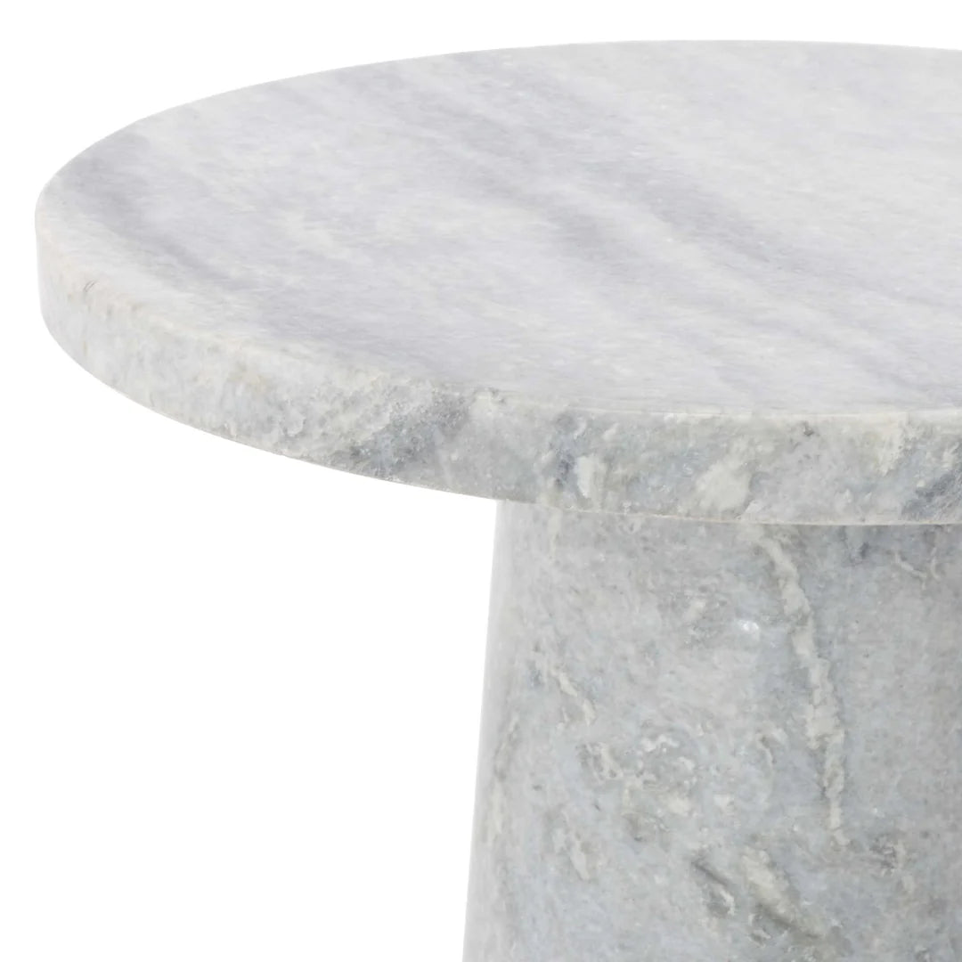 Valentia Round Marble Accent Table