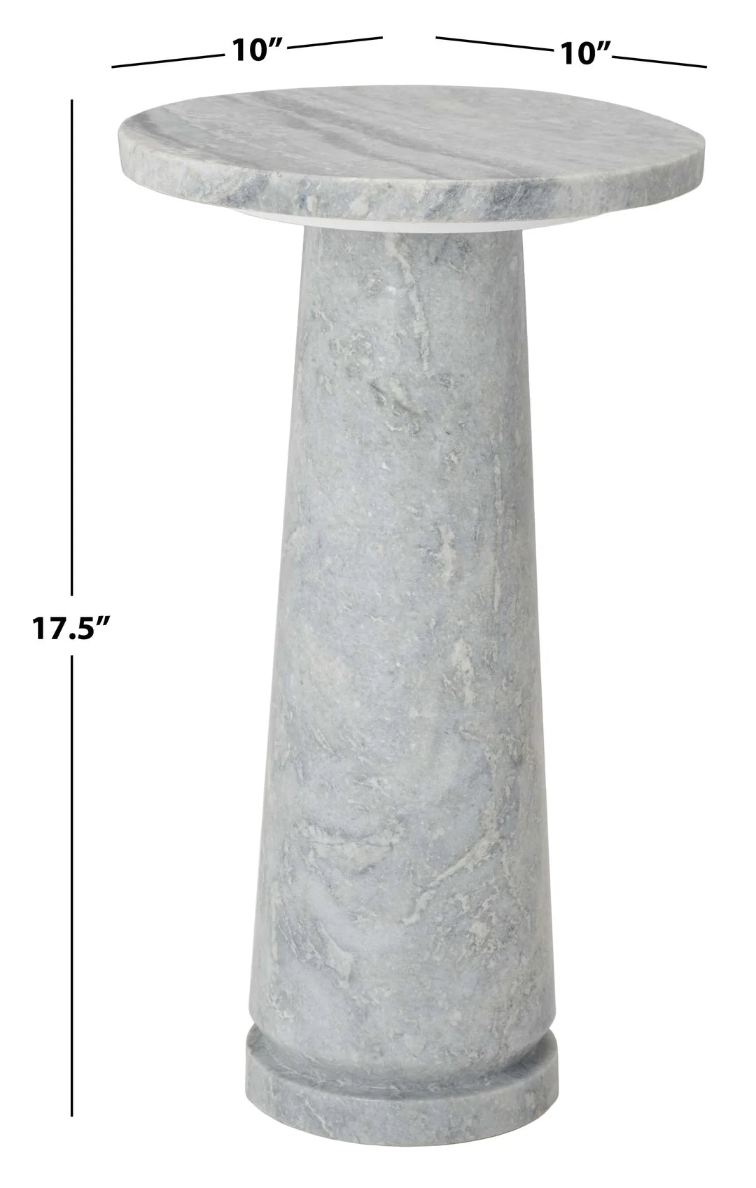 Valentia Round Marble Accent Table