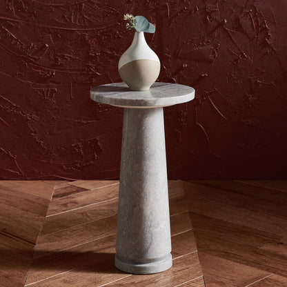 Valentia Round Marble Accent Table
