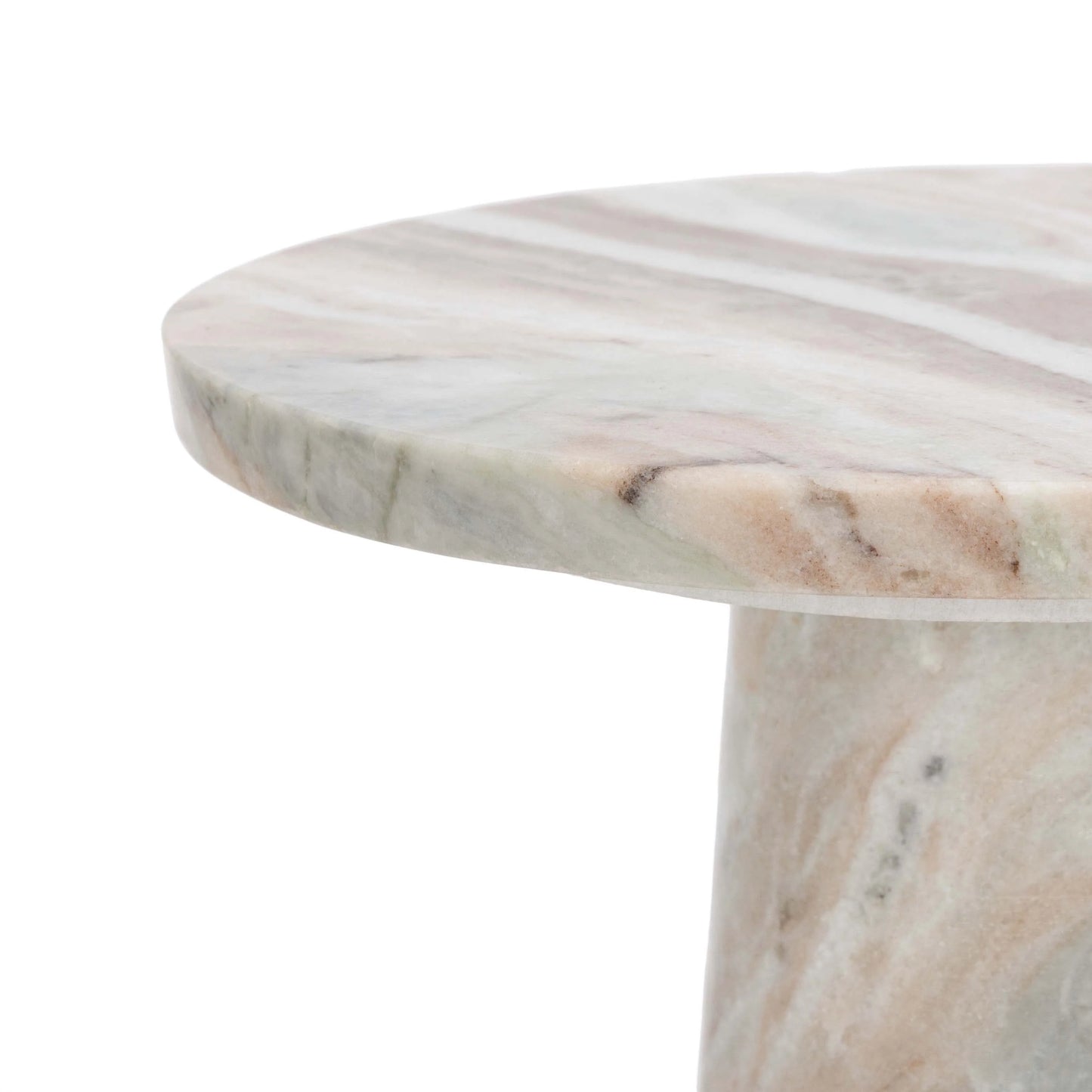 Valentia Round Marble Accent Table