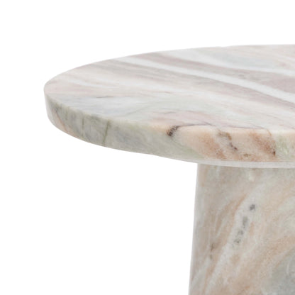 Valentia Round Marble Accent Table