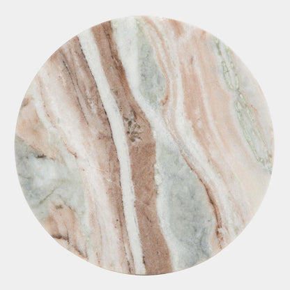 Valentia Round Marble Accent Table