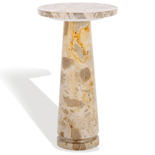 Valentia Round Marble Accent Table