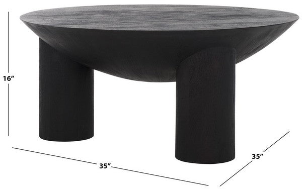 Calhoun Round Wood Coffee Table