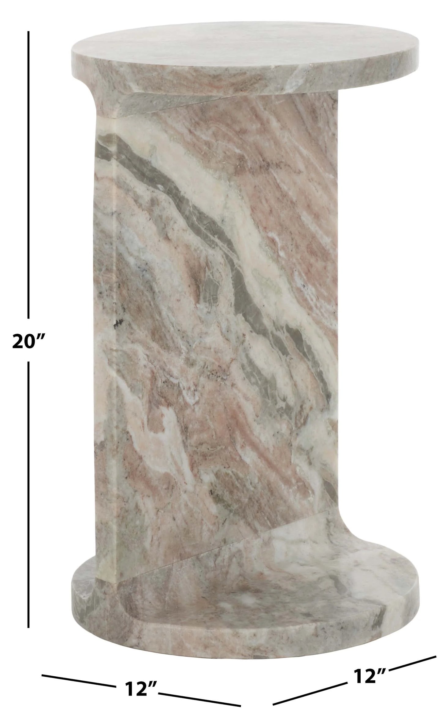 Melinda Marble C Accent Table