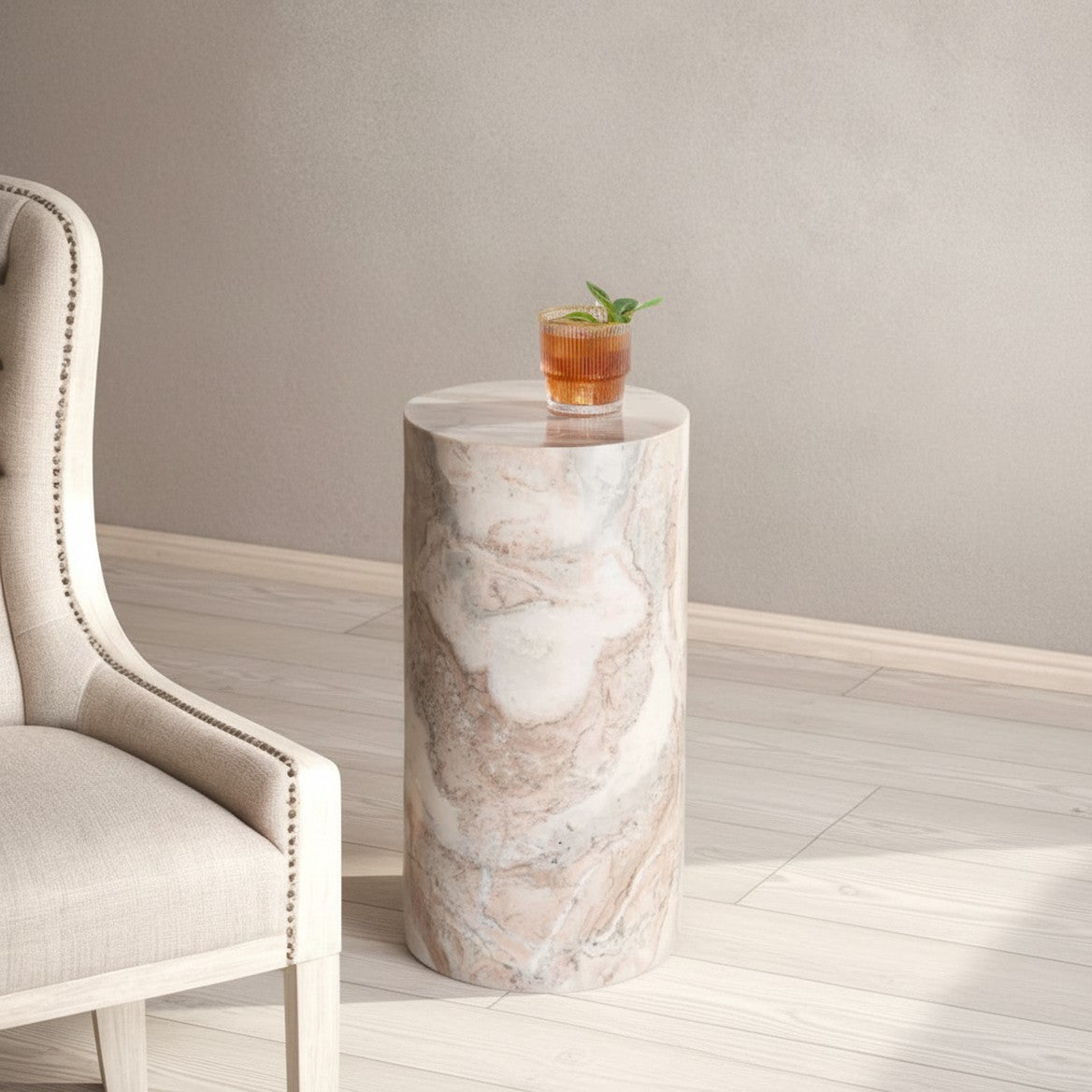 Leahbryanna Round Drink Table