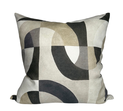 Colonnade Pillow Cover in Onyx, Kelly Wearstler Textiles