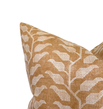 Folio Pillow Cover in Ochre, Susan Connor Textiles