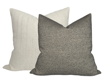 Nubby Pillow in Charcoal