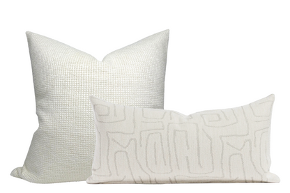 Abstract Pillow Cover in Natural