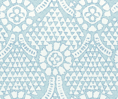 Chamomile Pillow Cover in Spa Blue