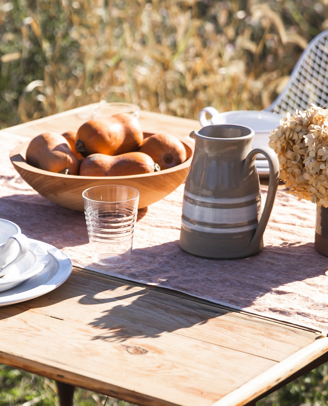 Washed Linen Table Runner