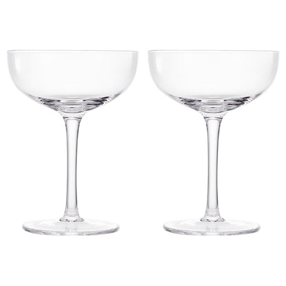 Classica Champagne Coupe Cocktail Glassware, Set of 2