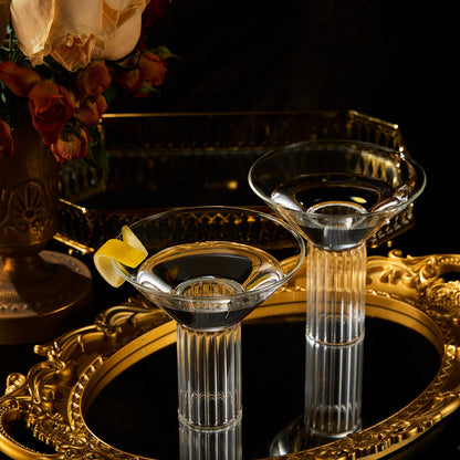 Rialto Martini Cocktail Glassware, Set of 2