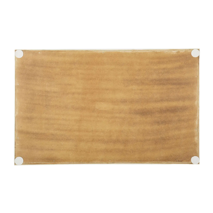 Decorative Tray Plain White Pattern Bone Inlay Collection in 2 Sizes
