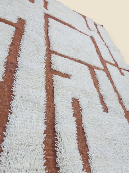 Tafenzut Abstract Berber Rug – Handmade Moroccan Wool Decor