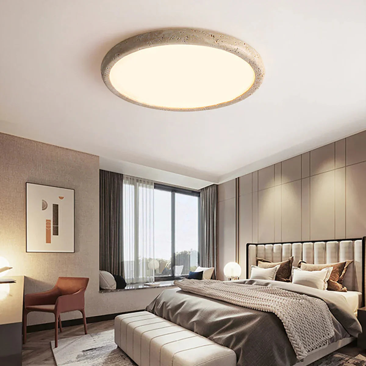 Travertine Kleine Ceiling Light