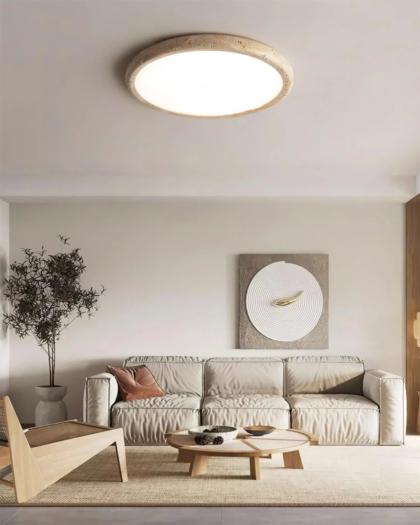 Travertine Kleine Ceiling Light