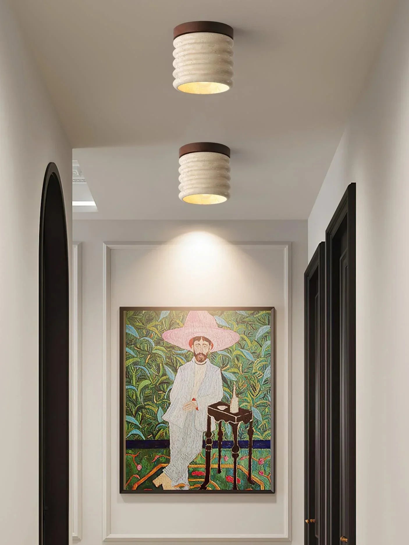 Travertine Vaarnii Ceiling Lamp