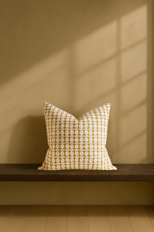 Pahari Pillow in Saffron