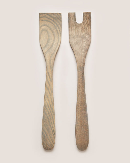 Crafted Salad Servers - Ash