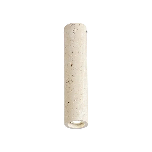 Wabi Sabi Cylinder Travertine Ceiling Lamp