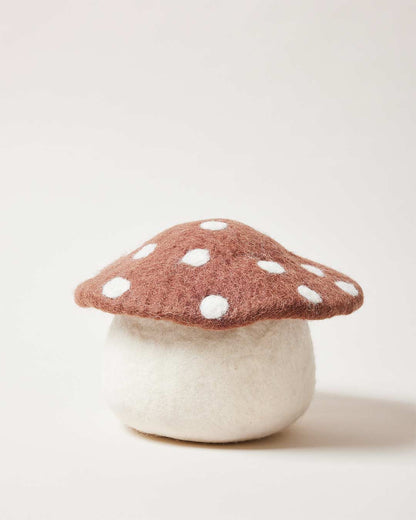 Artisan Felted Mushroom Doorstop