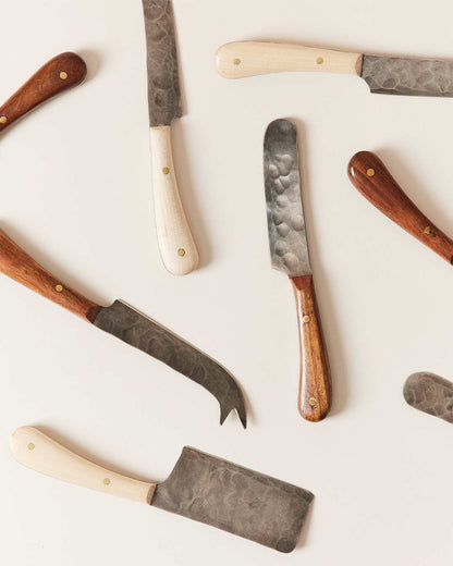 Artisan Forged Cheese Knives - Set of 4