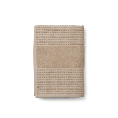 JUNA Check Bath Towel, Sand