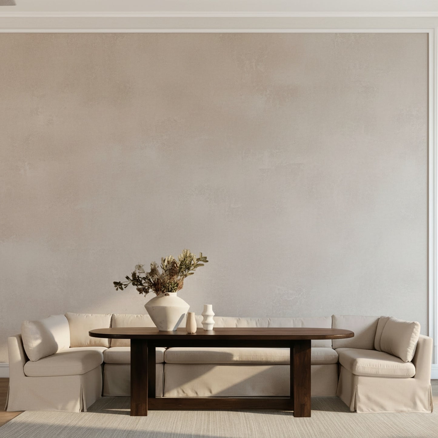Glenn Oval Dining Table Dark Brown