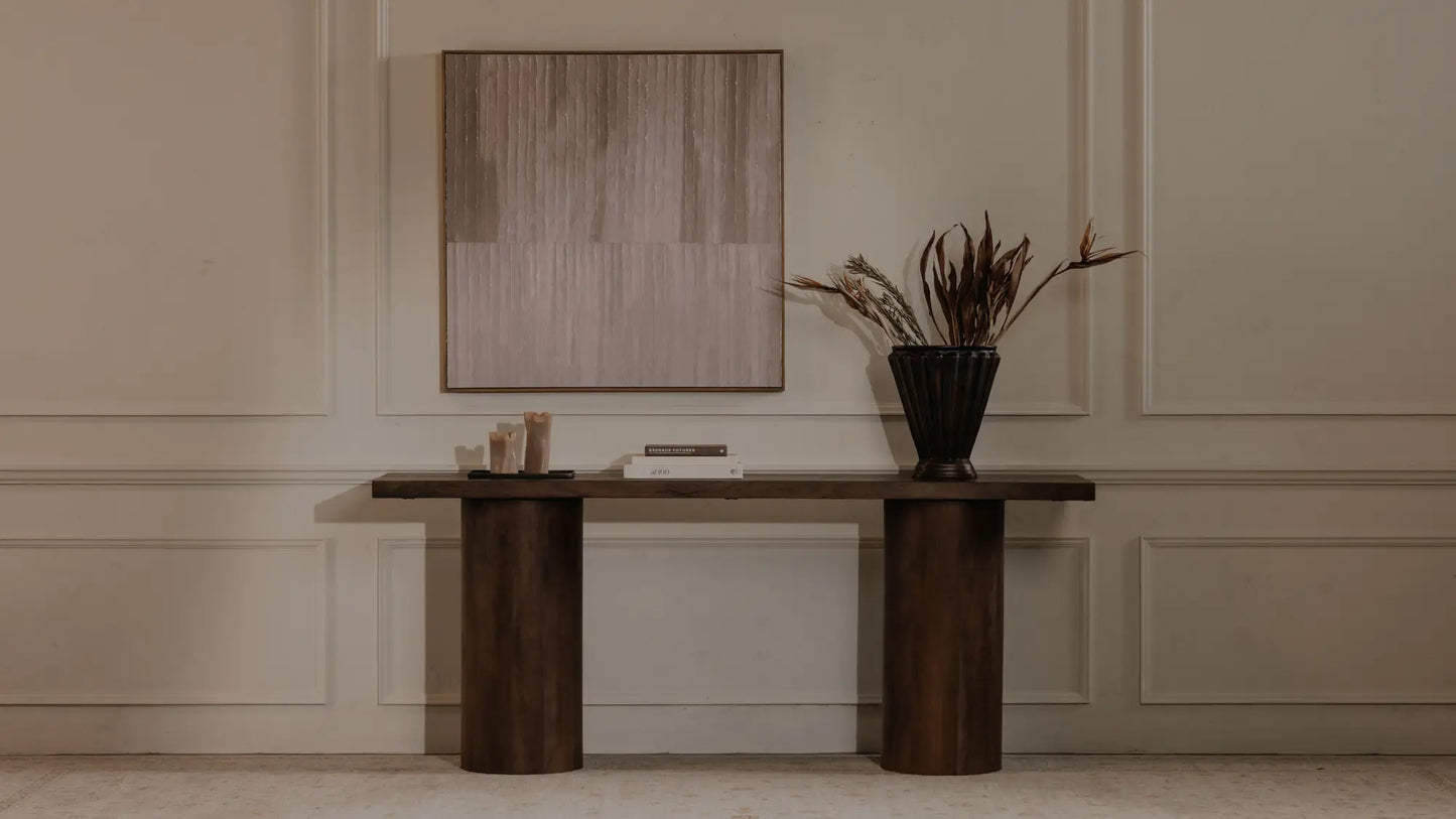 Hadley Console Table Warm Brown