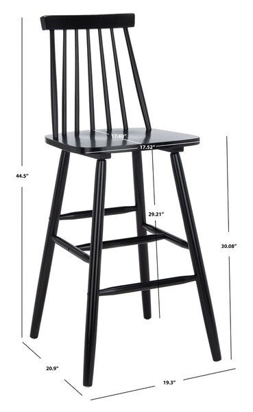 Beaufort Bar Stool Set of 2 - Black