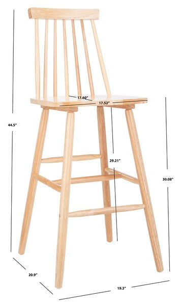 Beaufort Bar Stool Set of 2 - Natural