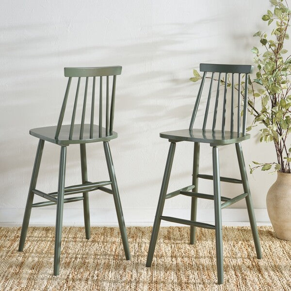 Beaufort Bar Stool Set of 2- Dusty Green