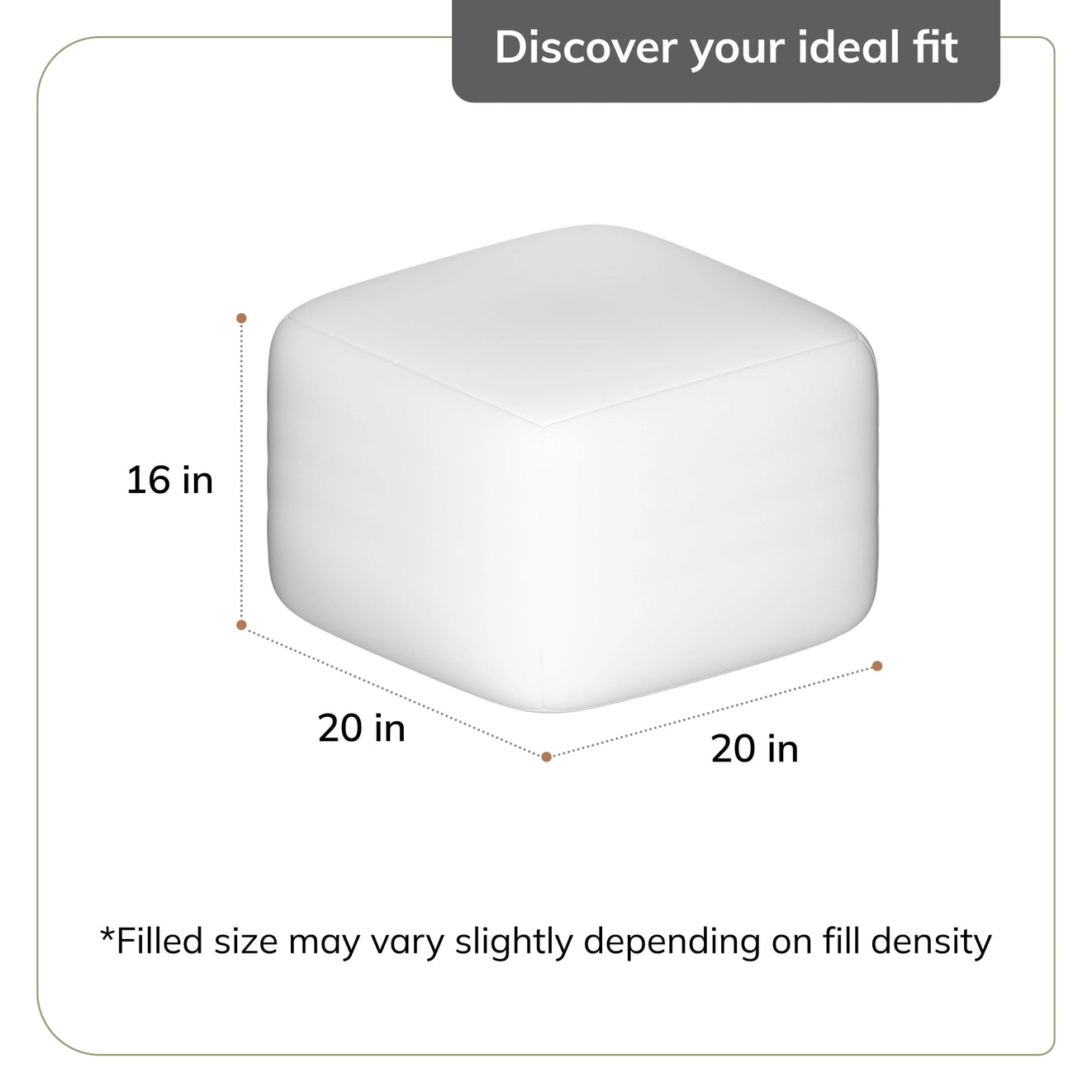 Londontown Pouf - Ivory Natural