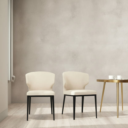 Delaney Dining Chair Warm Beige-Set of Two