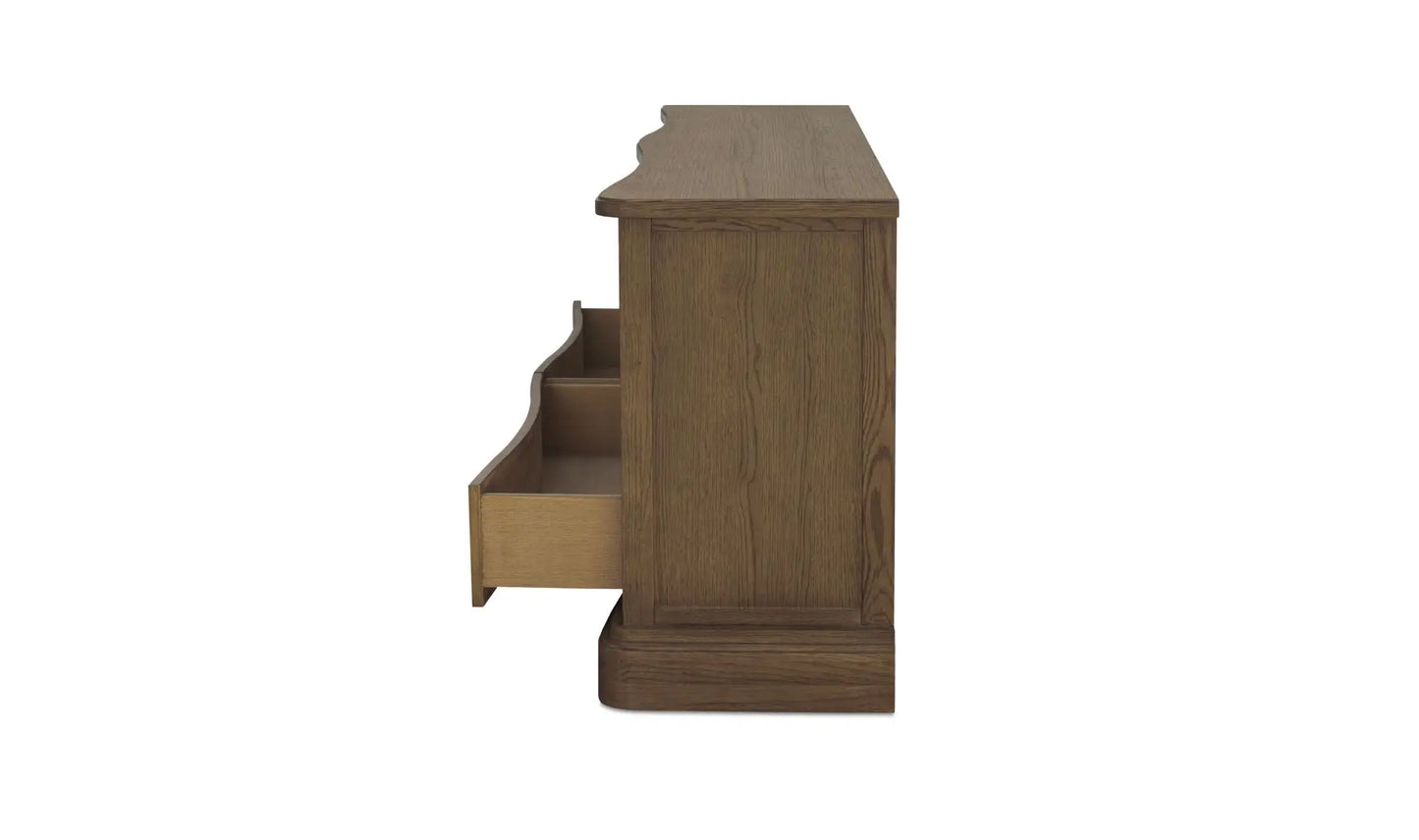 Clarence 6 Drawer Dresser Warm Brown
