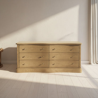 Clarence 6 Drawer Dresser Warm Brown