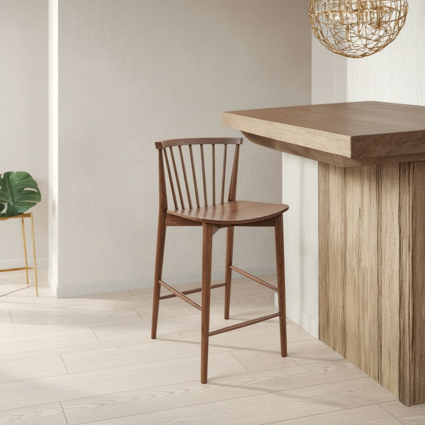 Marley Counter Stool Walnut