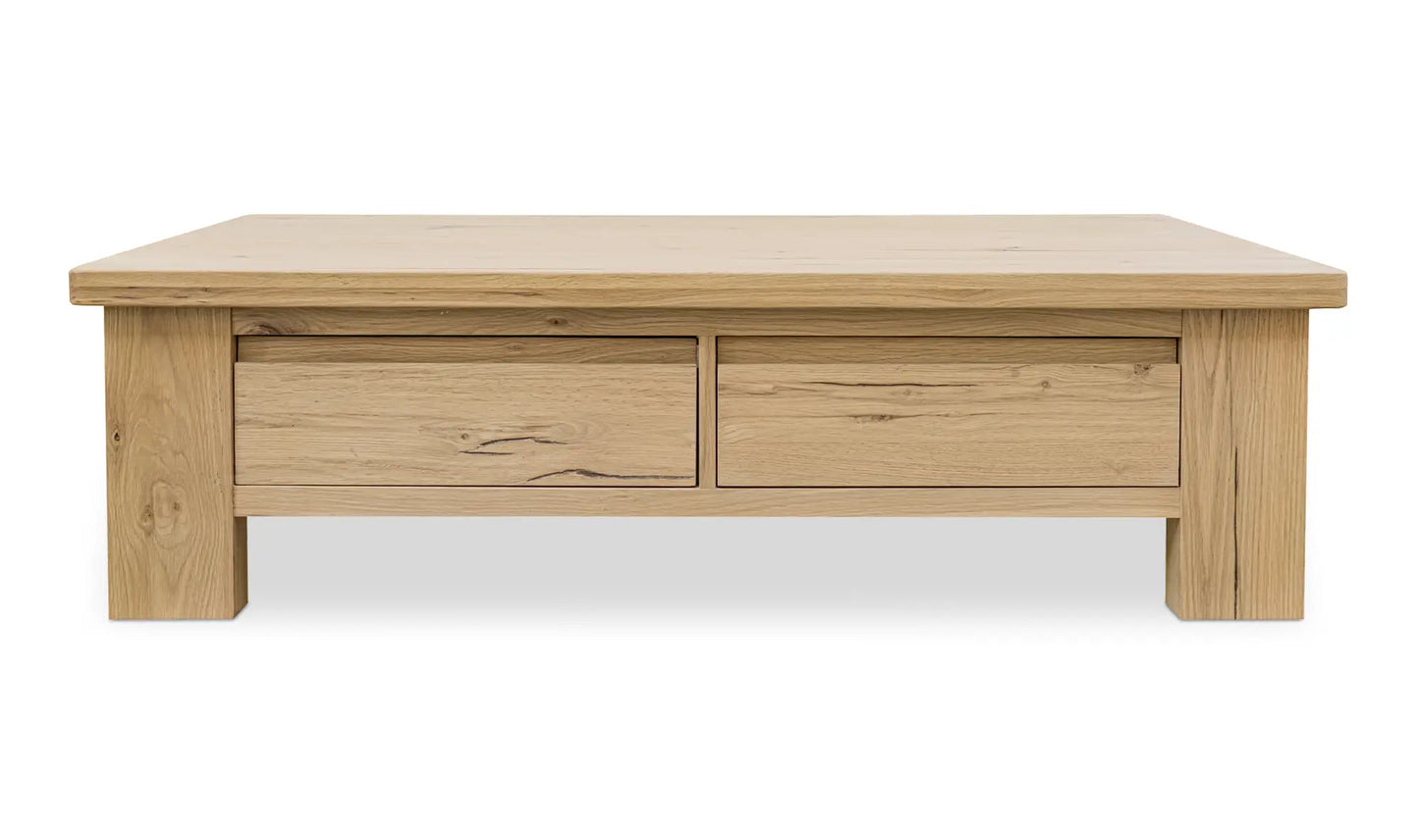 Graham Storage Coffee Table Rustic Oak