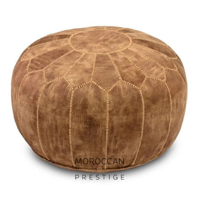 Terra Antique Velvet Moroccan Pouf