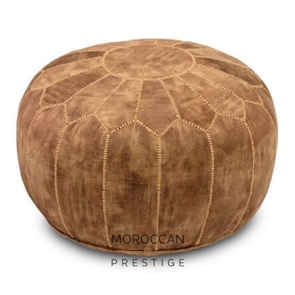 Terra Antique Velvet Moroccan Pouf