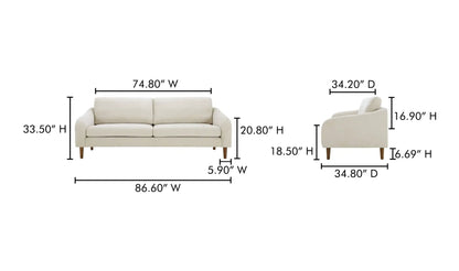 Quinn Sofa Cedar Green
