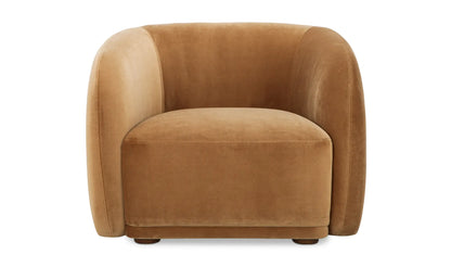 Faye Accent Chair Tan Faux Mohair