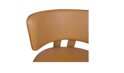 Morel Counter Stool Brown Leather