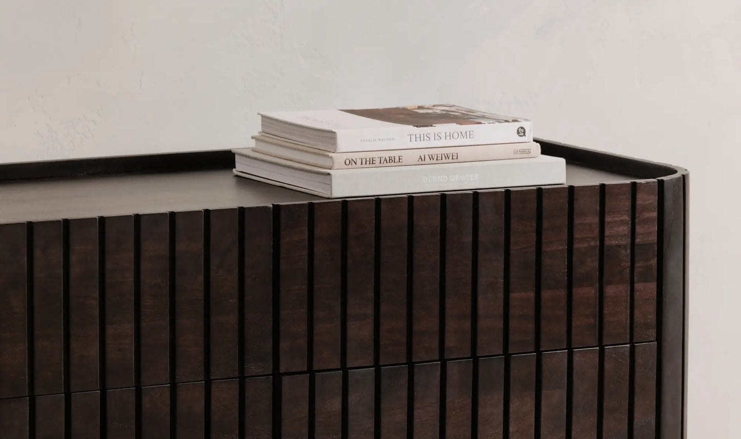 Povera 6 Drawer Dresser Black