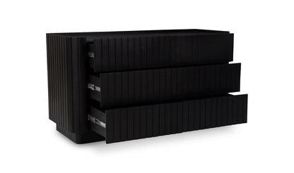 Povera 6 Drawer Dresser Black